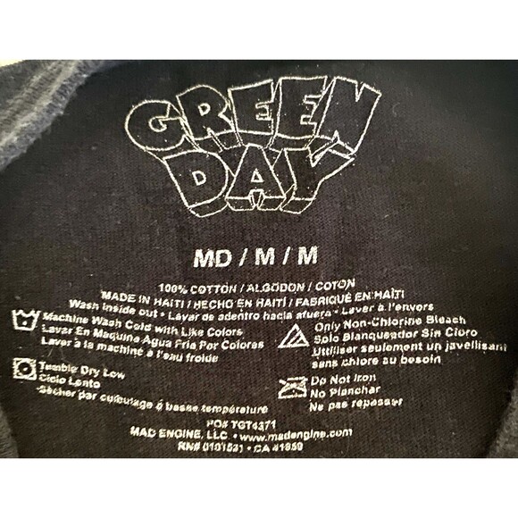 Green Day Officially Licensed Reprint 1994 Tour Dookie Shirt PUNK Pop Rock M - Picture 3 of 5
